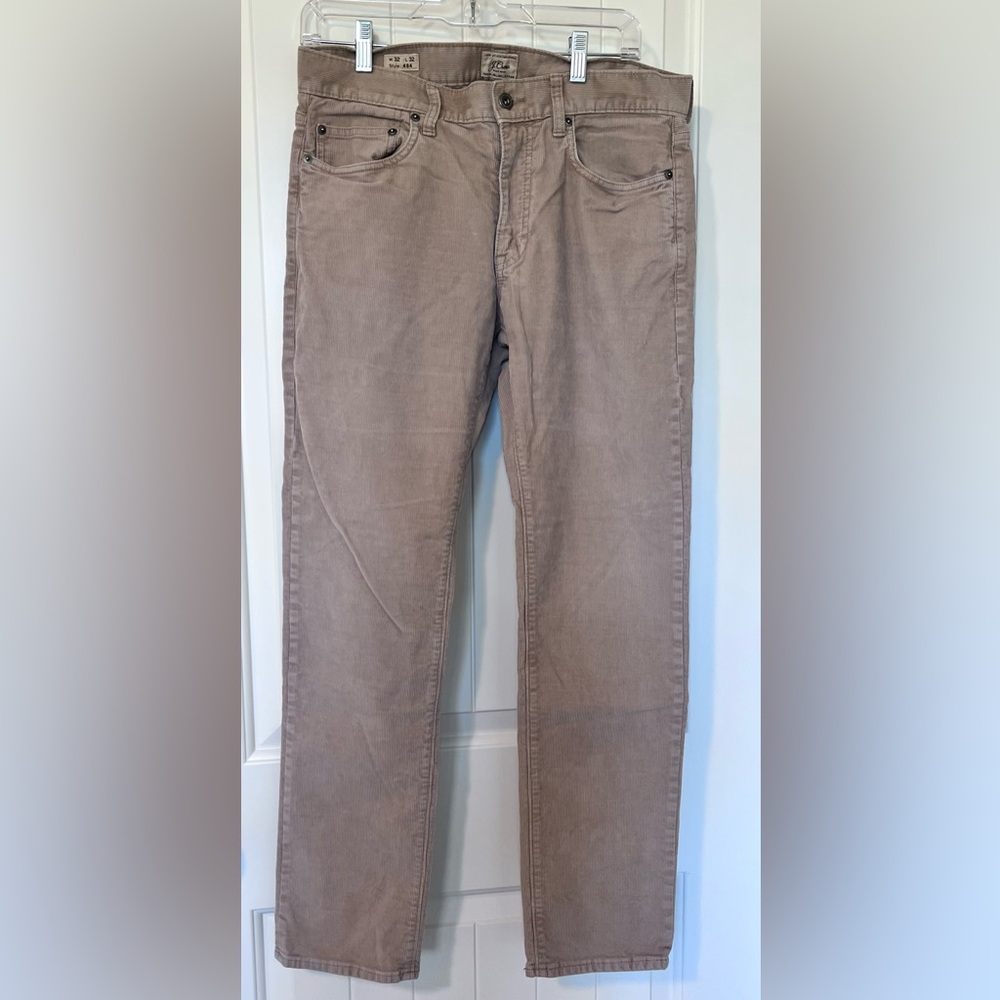 J. Crew Corduroy Tan tone Pants style 484 Size 32 W 32 L